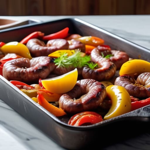 The "Zero-Brainpower" Sausage and Peppers pan.