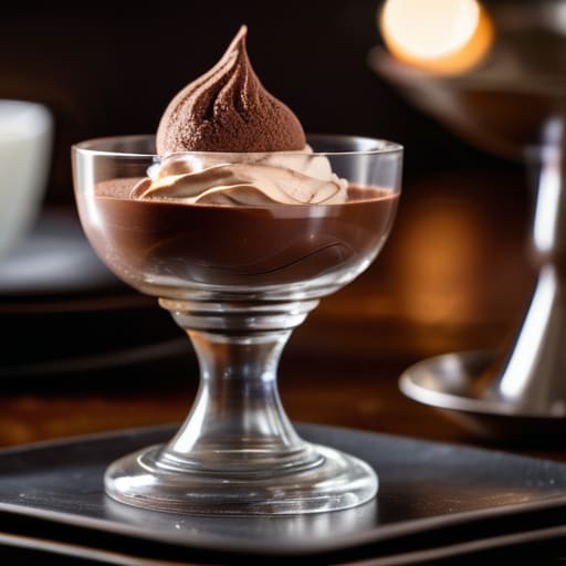 Creamy Three-Ingredient Chocolate Mousse in bowl.
