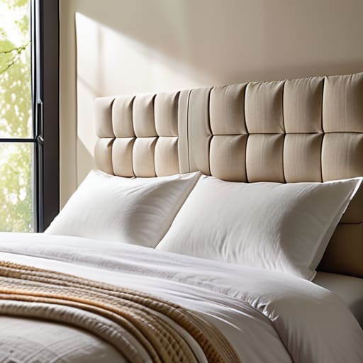 DIY Upholstered Foam Panels headboard hack.